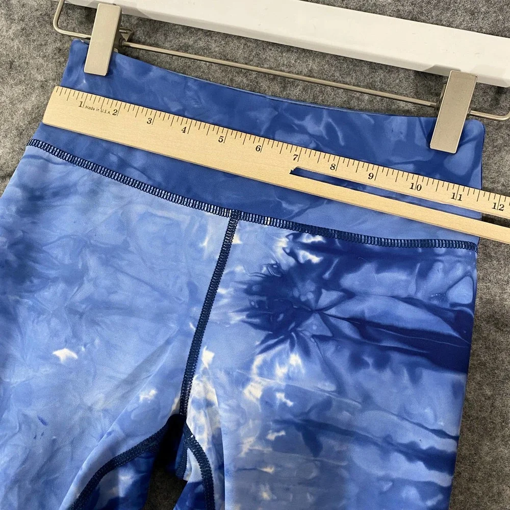 Zyia Active Leggings Girls Small (8-9) Blue Tie Dye Hendrix Light N Tight - Picture 8 of 12